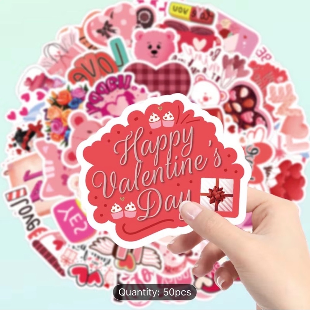 50 Valentine's Day Cute Stickers - Picture 5 of 7